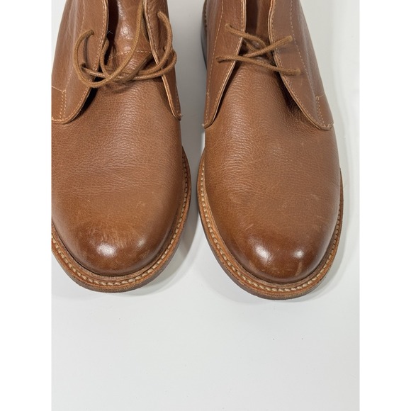 Bostonian Men\'s Soft Boot Ankle, Lace Up Tan Leather‎ Size 9